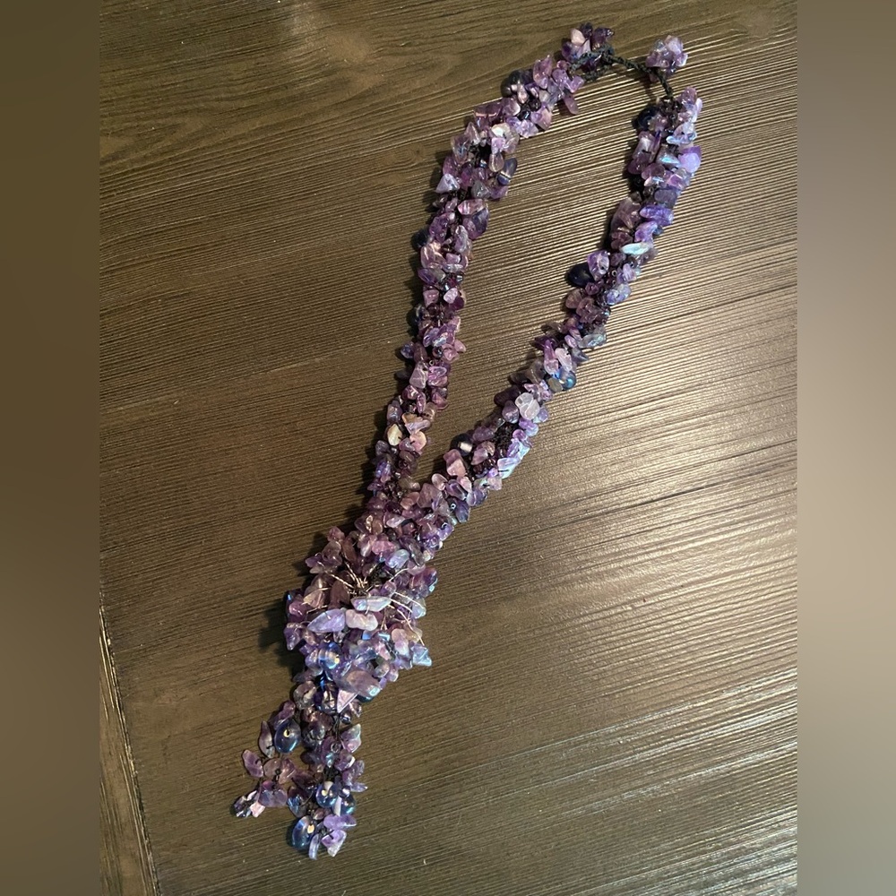 Purple Beaded Necklace